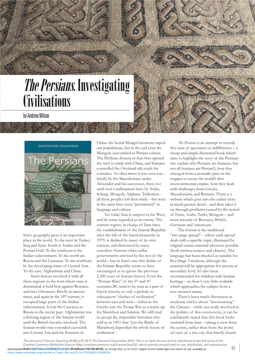 The Persians. Investigating Civilisations by Andrew Wilson