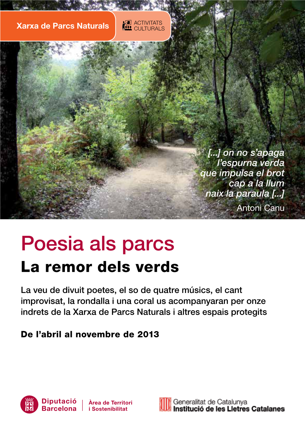 Poesia Als Parcs La Remor Dels Verds