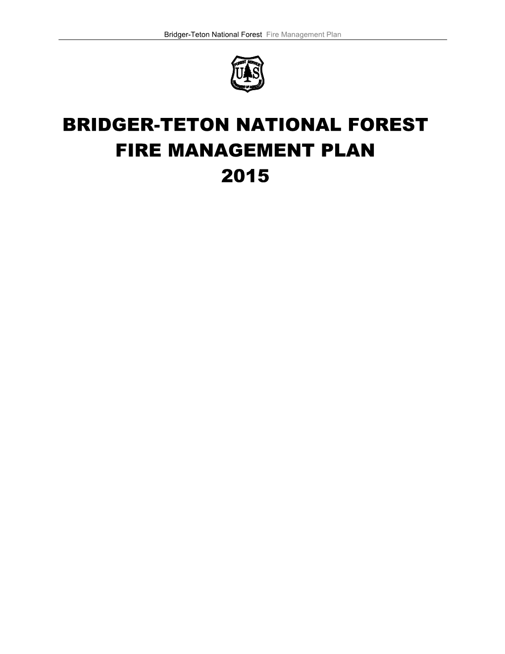 Fire Management Plan Template