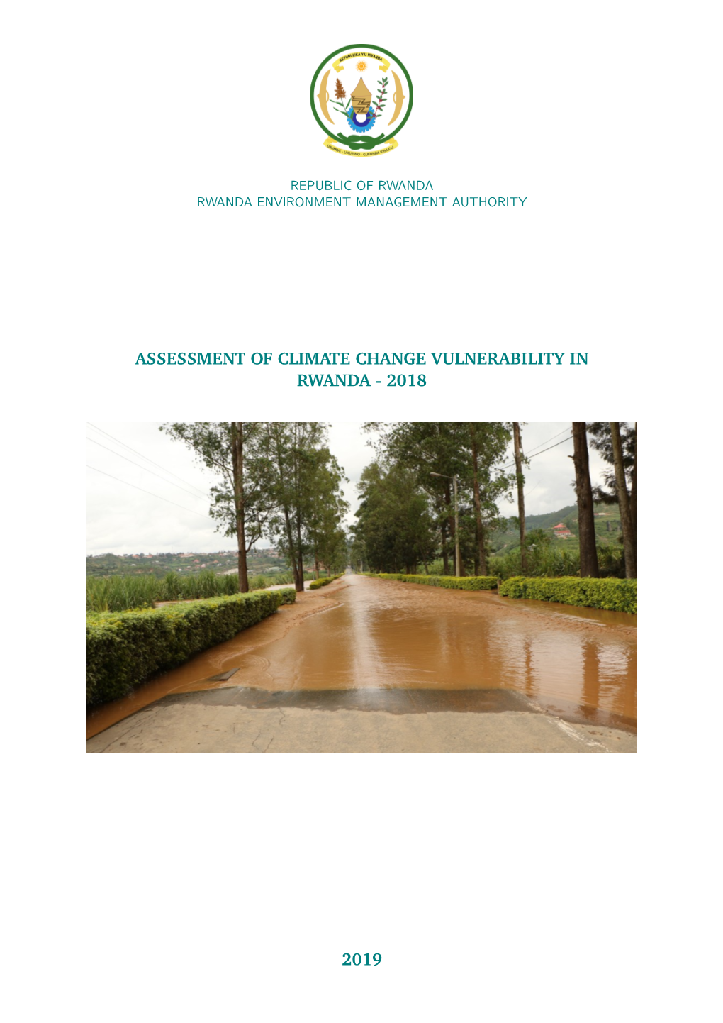 Assessment of Climate Change Vulnerability in Rwanda - 2018