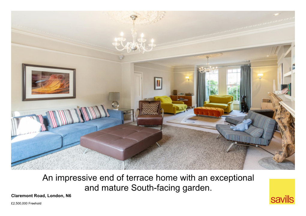 An Impressive End of Terrace Home with an Exceptional and Mature South-Facing Garden