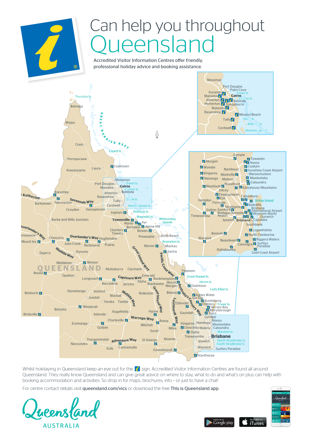 Queensland Visitor Information Centres