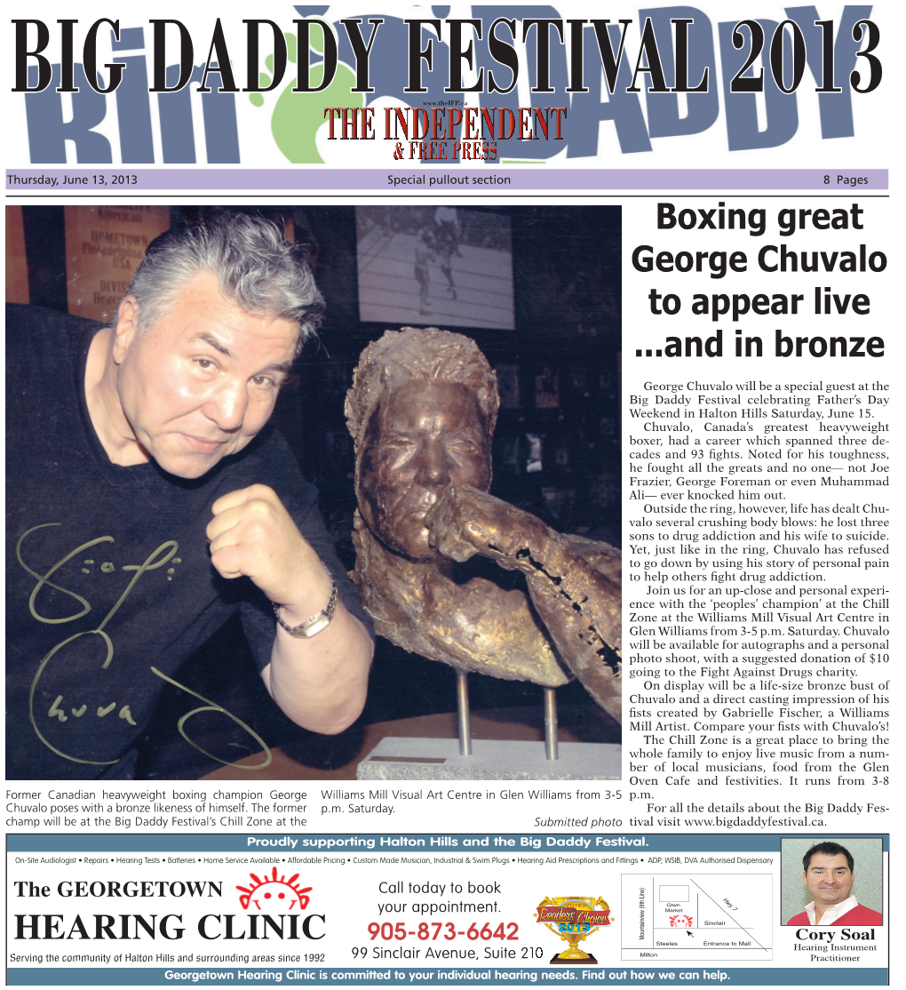 Boxing Great George Chuvalo to Appear Live ...And in Bronze