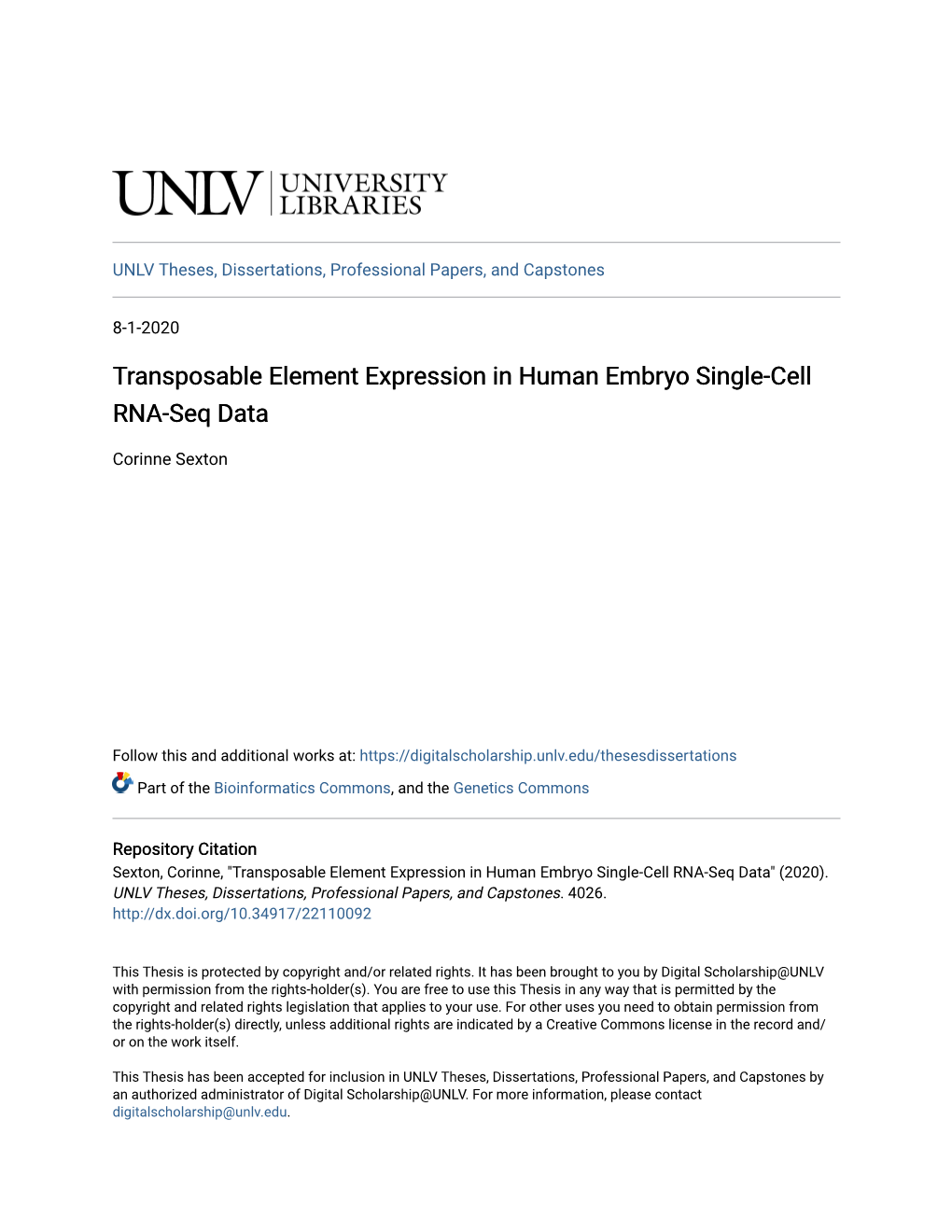 Transposable Element Expression in Human Embryo Single-Cell RNA-Seq Data