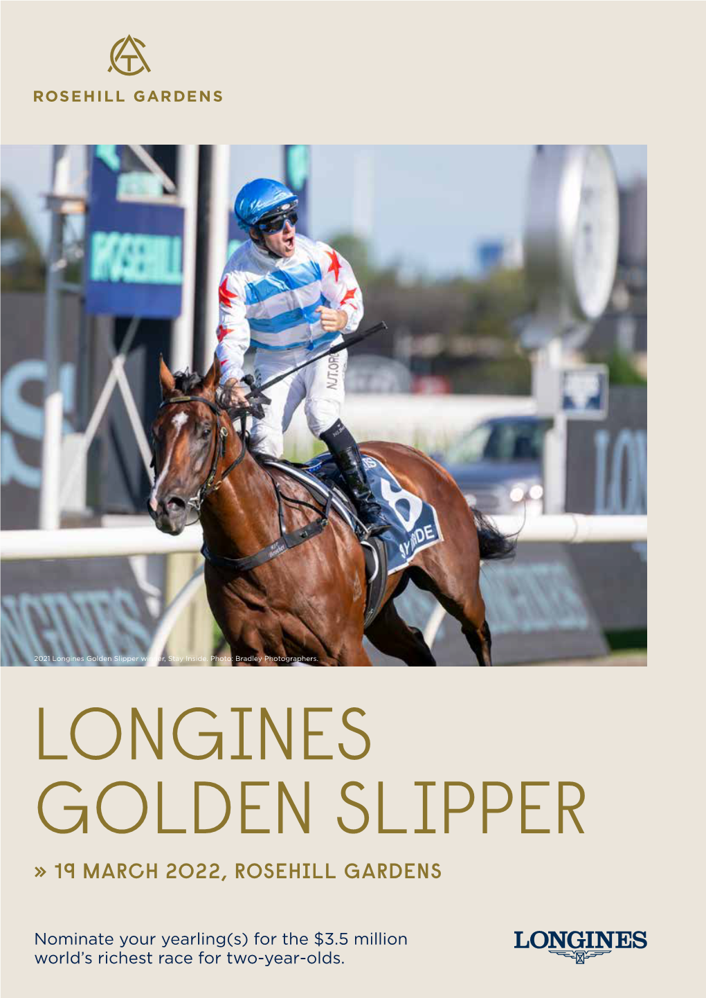 Longines Golden Slipper Winner, Stay Inside