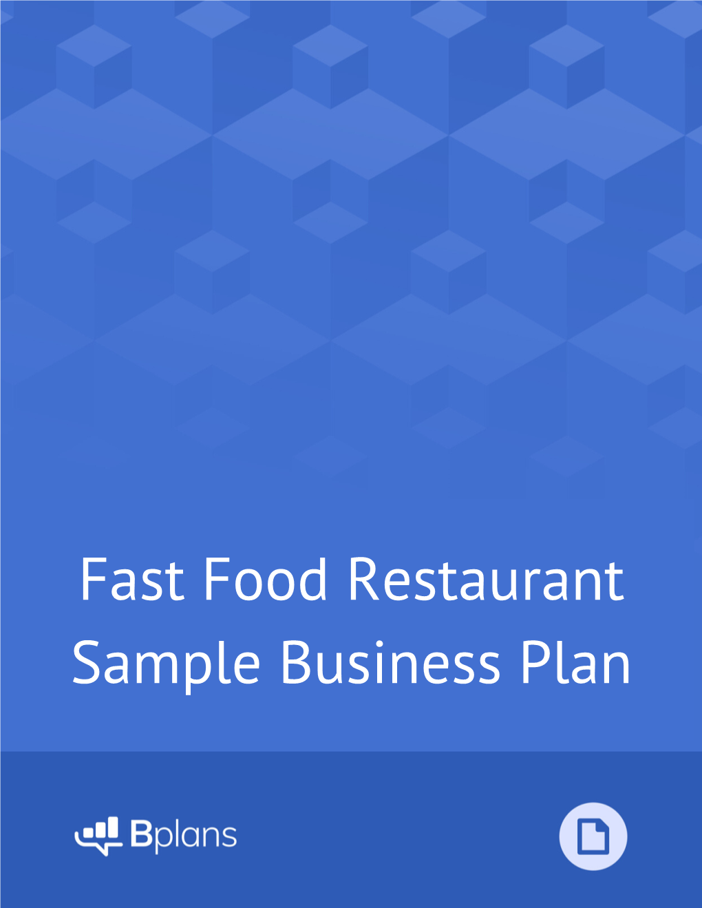 Fast Food Restaurant Sample Business Plan