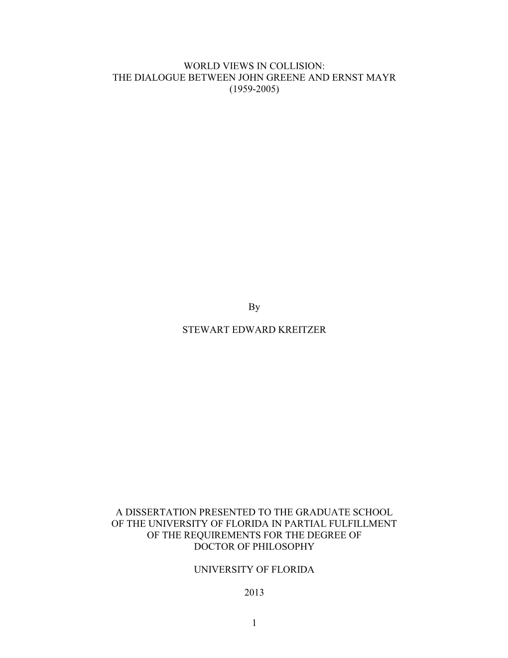 University of Florida Thesis Or Dissertation Formatting