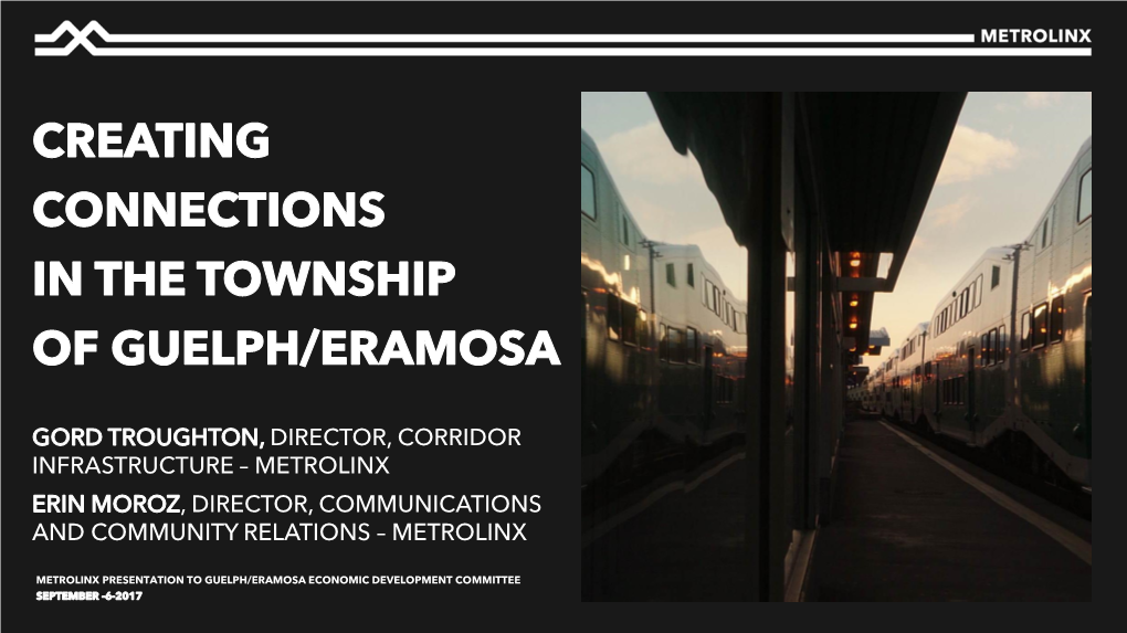 Creating Connections in the Township of Guelph/Eramosa