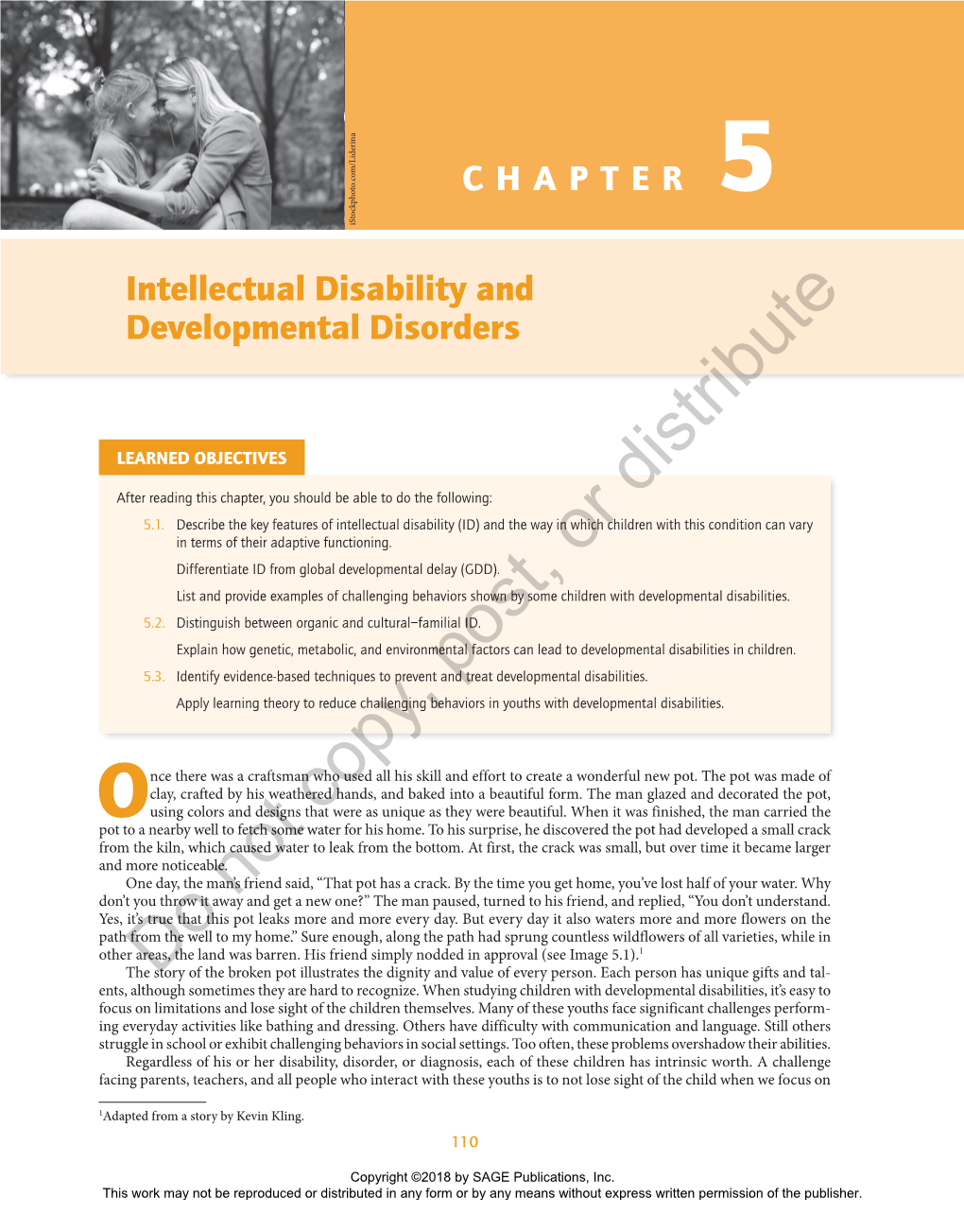 Chapter 5 Intellectual Disability and Developmental Disorders 111