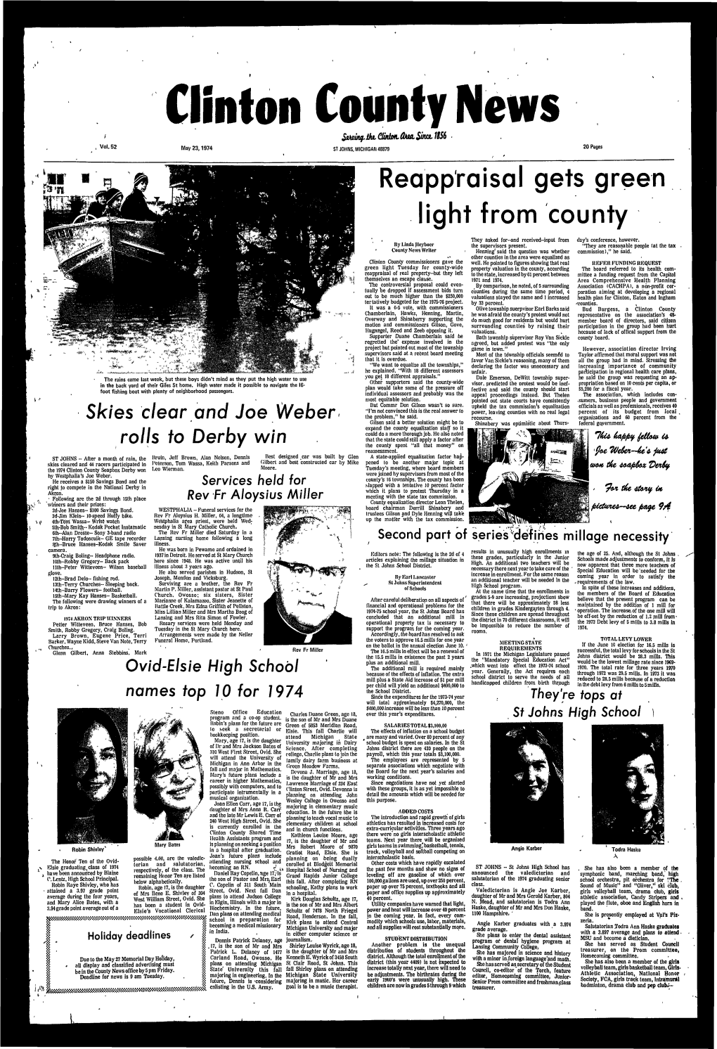 May 23, 1974 Daughters of Flint Were Parents