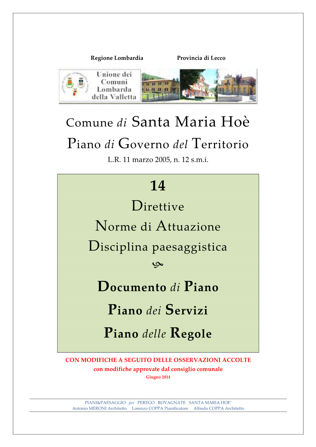 Comune Di Santa Maria Hoè 14