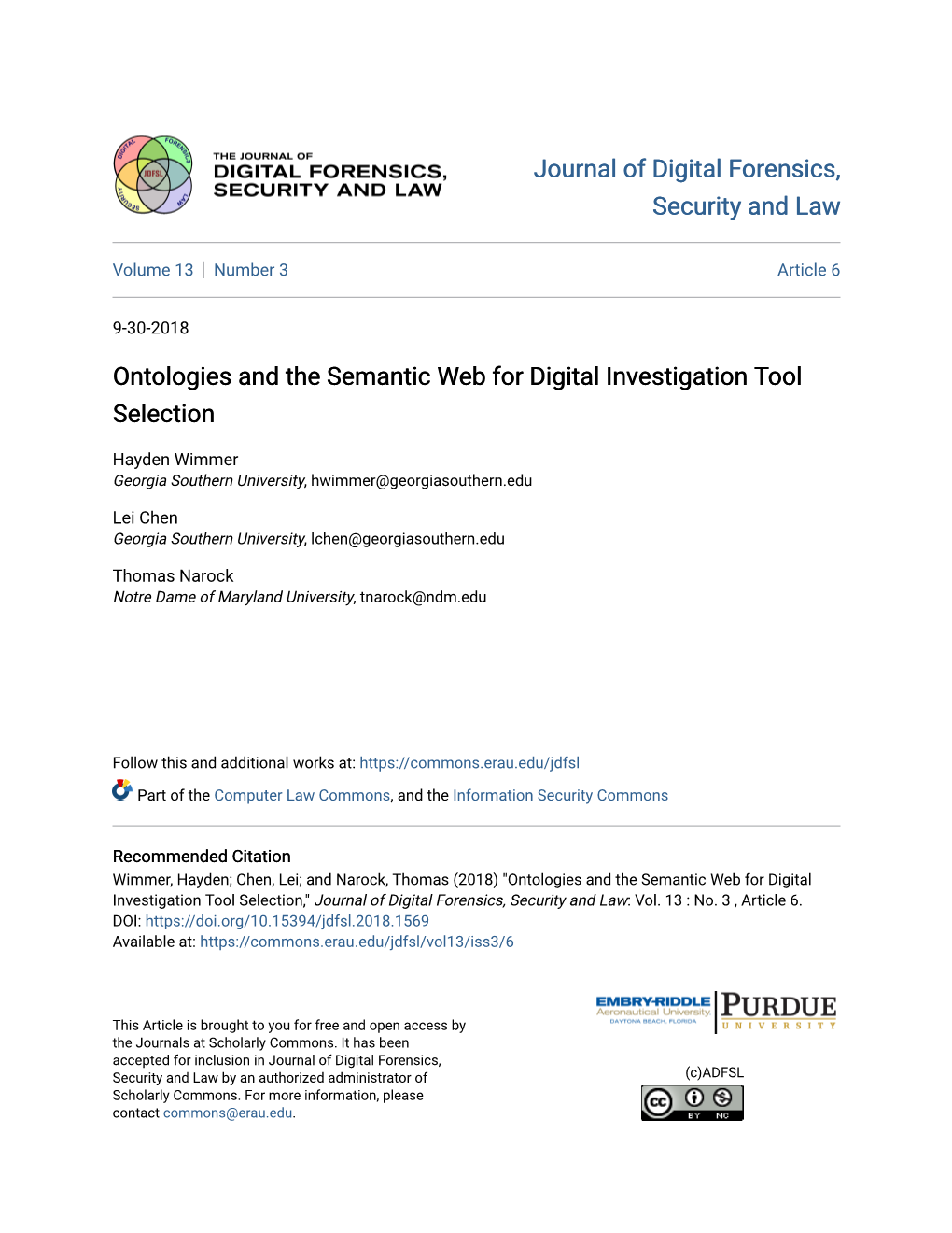 Ontologies and the Semantic Web for Digital Investigation Tool Selection