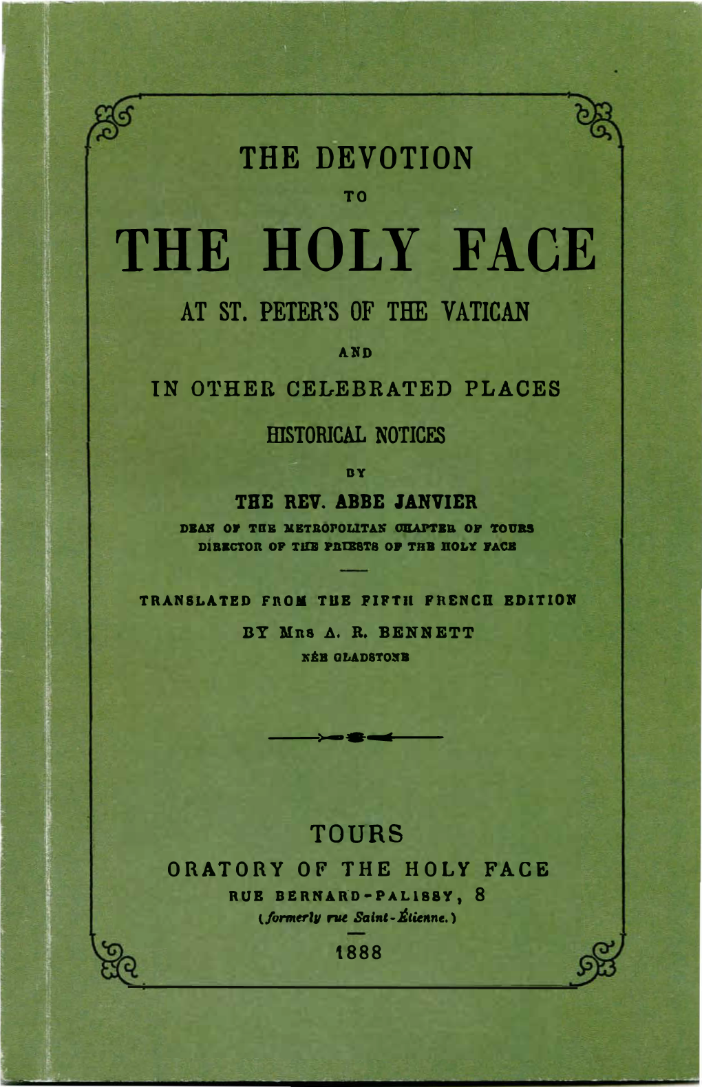 The Devotion to the Holy Face at St. Peter's Of