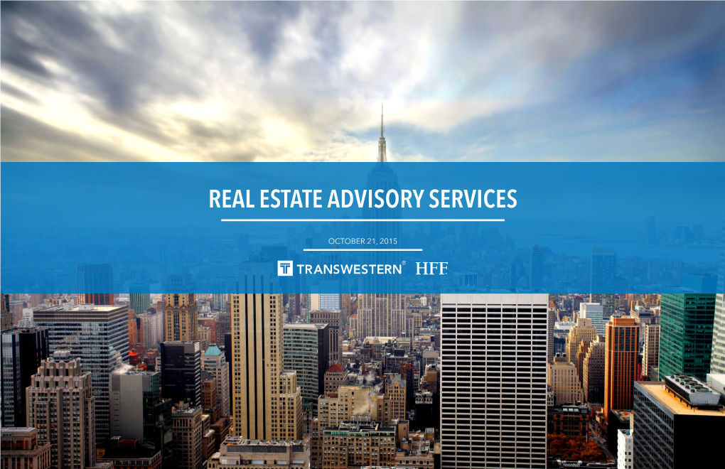 Real Estate Advisory Services