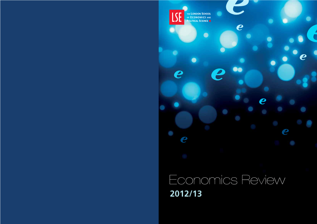 Economics Annual Review 2012-2013