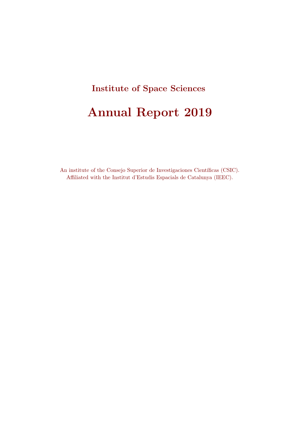 Annual Report 2019