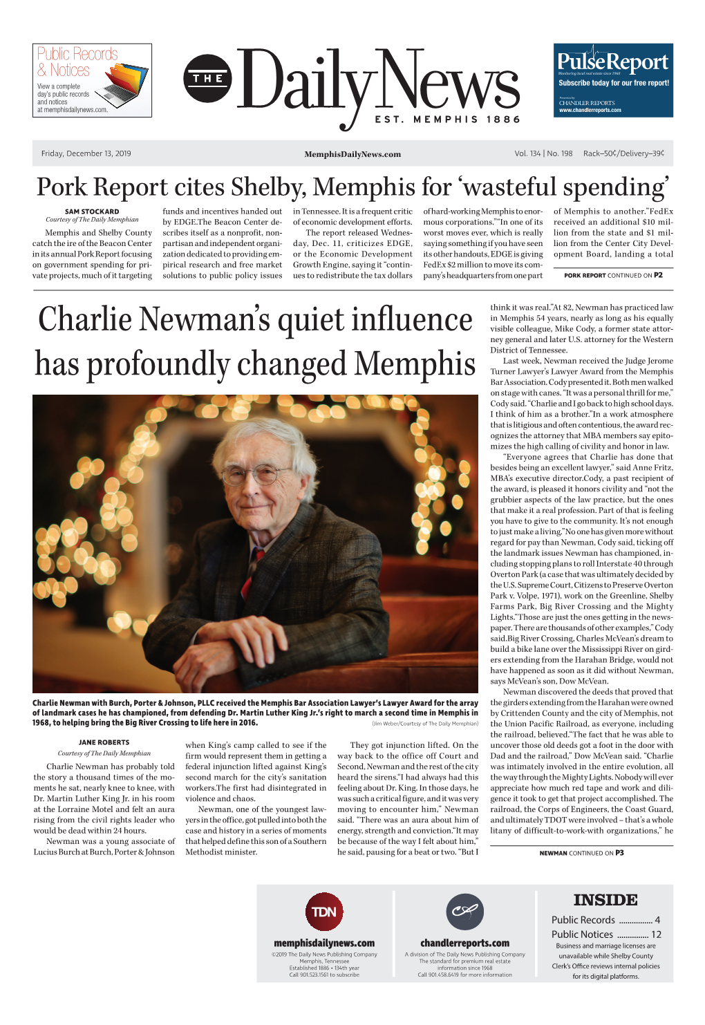 Charlie Newman's Quiet Influence Has Profoundly Changed Memphis