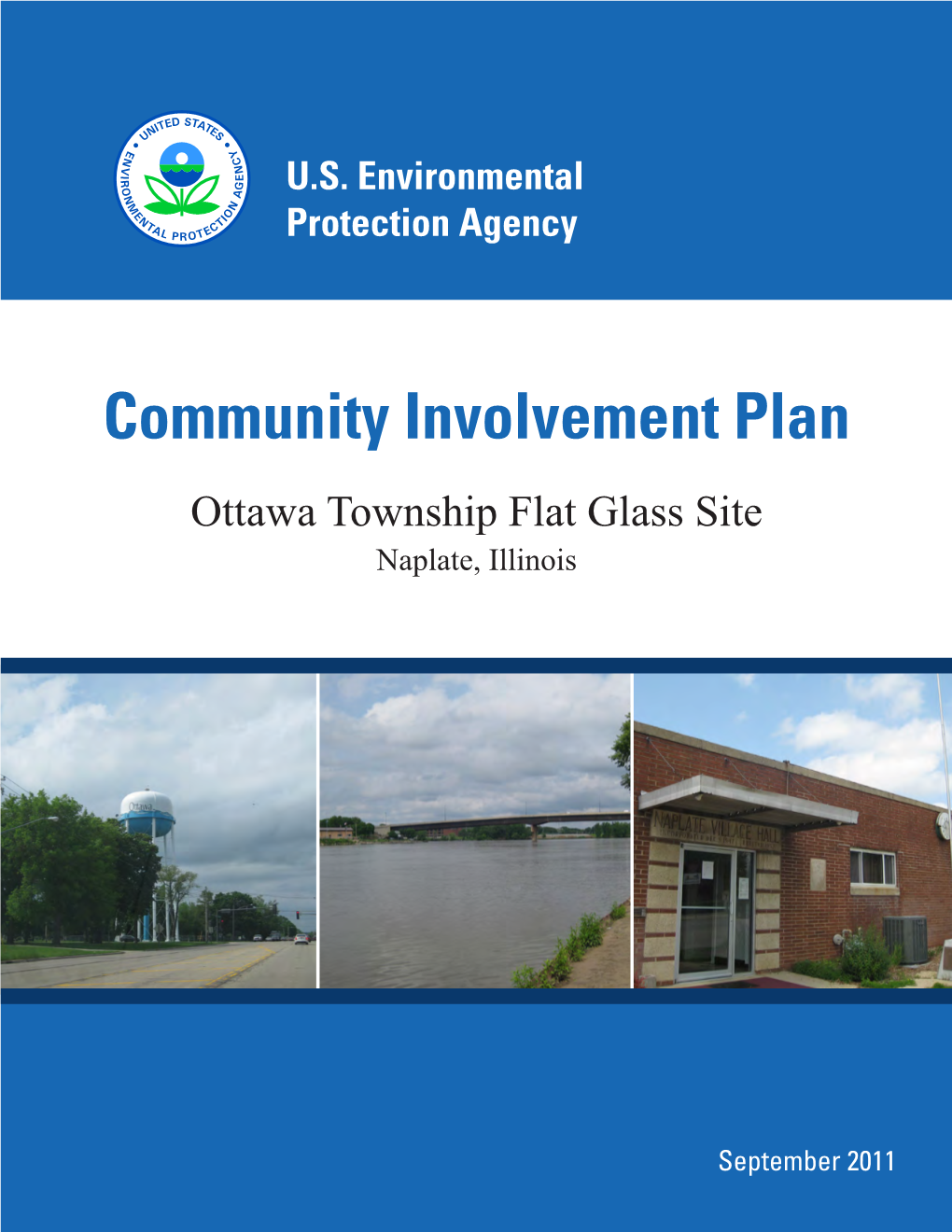 Community Involvement Plan Ottawa Township Flat Glass Site Naplate, Illinois