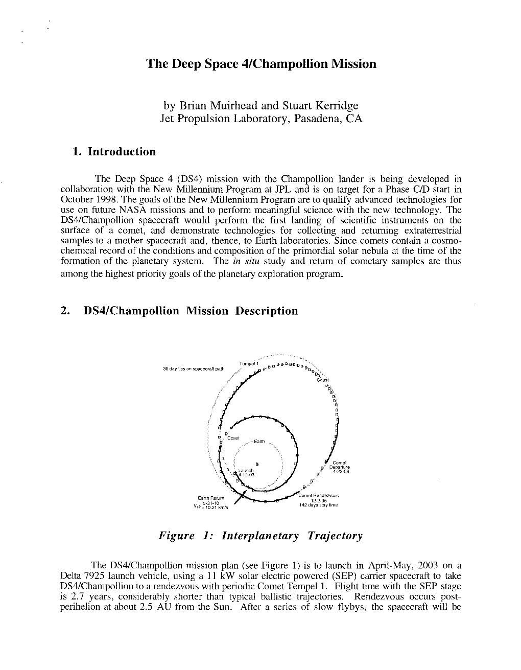 The Deep Space 4Khampollion Mission