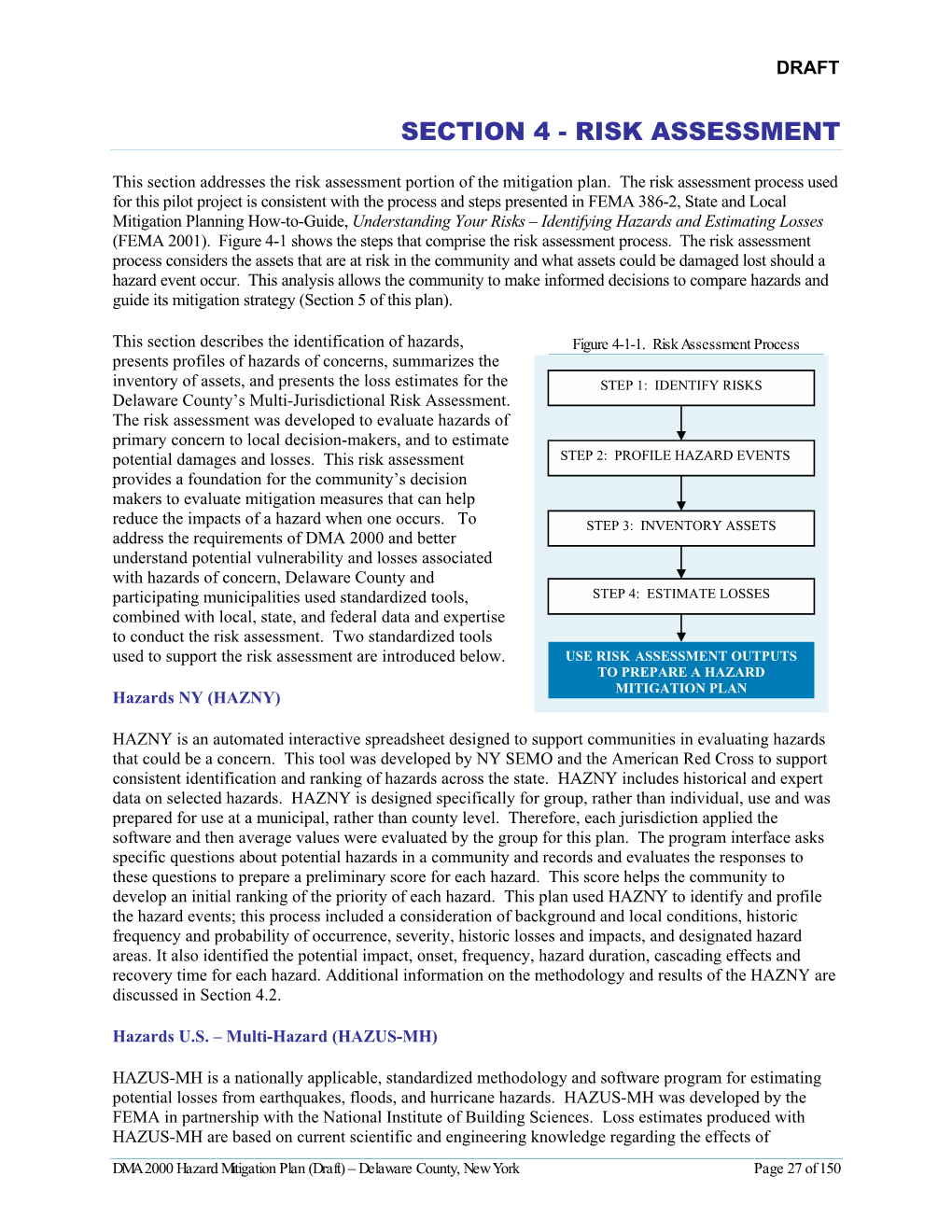 Section 4 - Risk Assessment