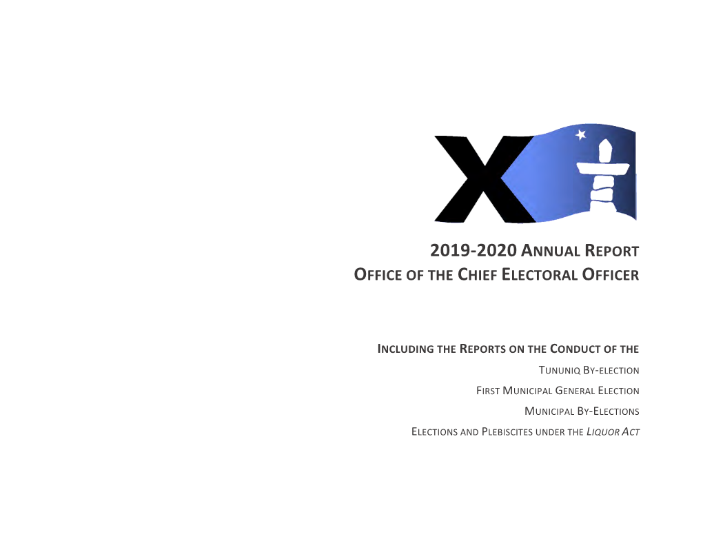 2019-2020 Annual Report of the Chief Electoral Officer