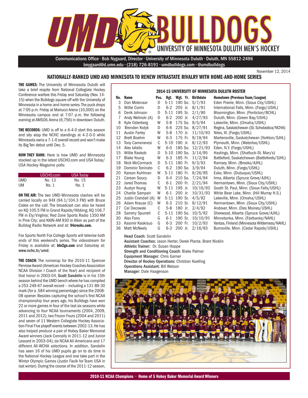 University of Minnesota Duluth Men's Hockey