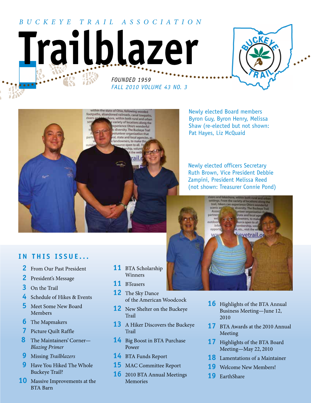 Trailblazer Founded 1959 FALL 2010 Volume 43 No