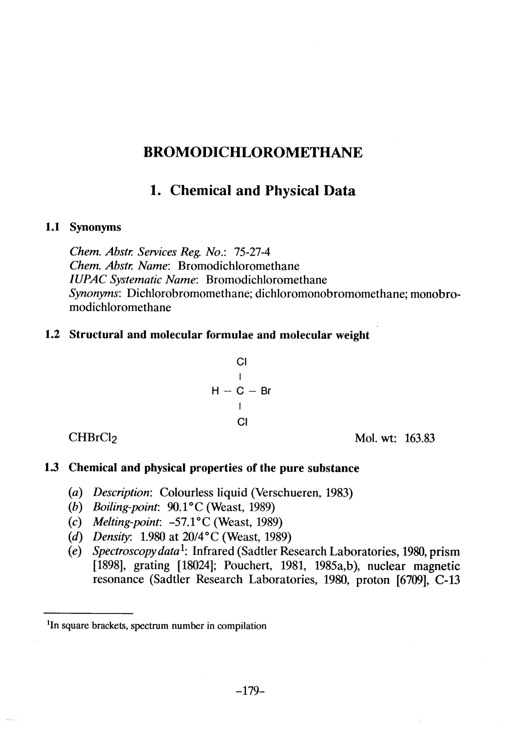 Bromodichloromethane