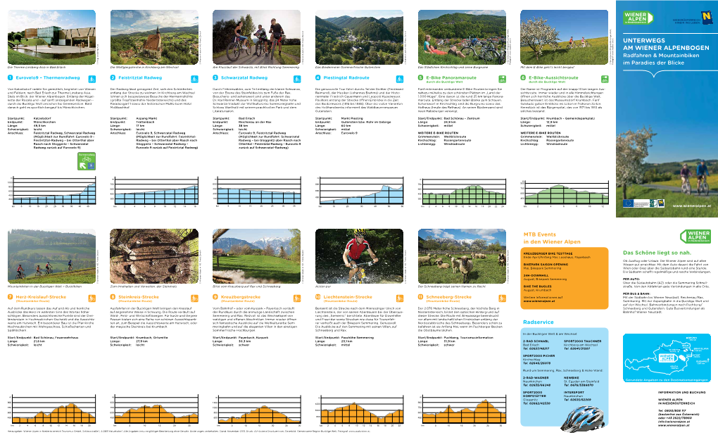 Unterwegs Am Wiener Alpenbogen Radfahren & Mountainbiken