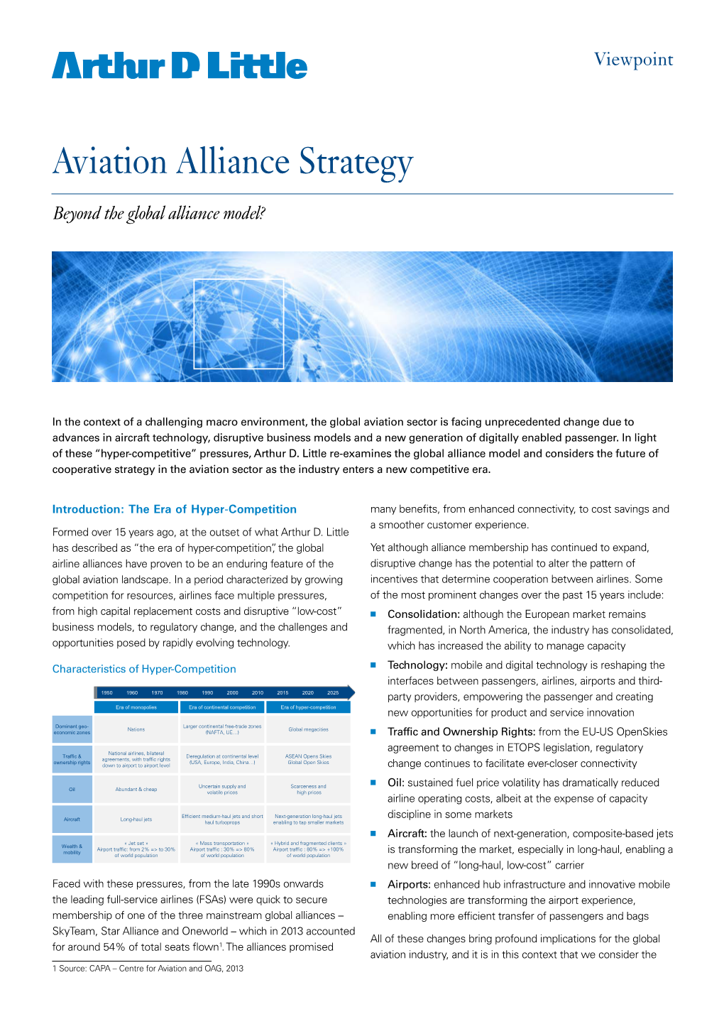 Aviation Alliance Strategy