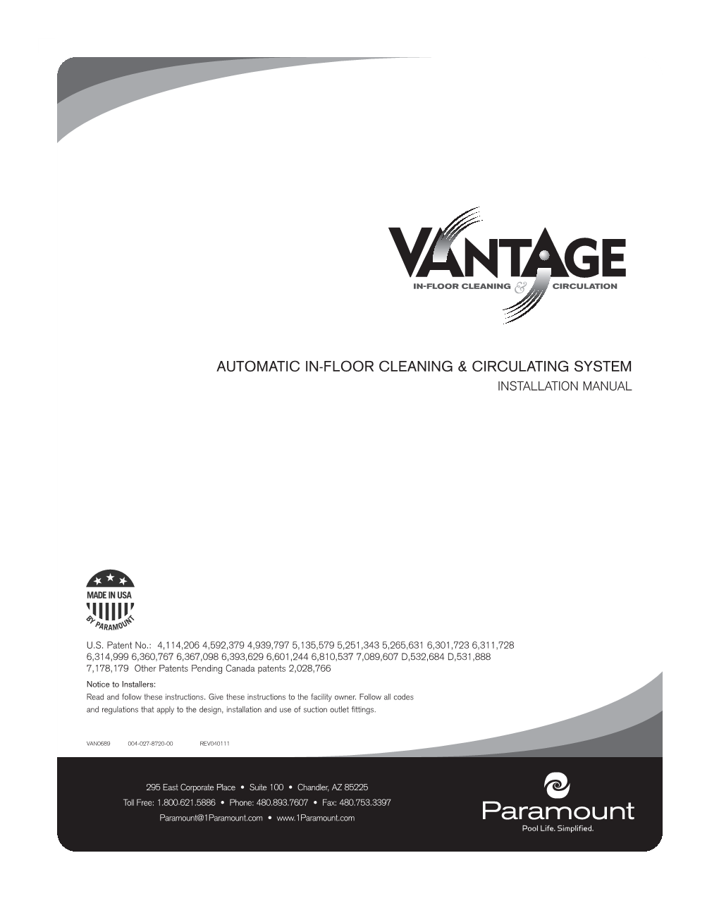 Vantage Manual-No Crop Marks.Qxd