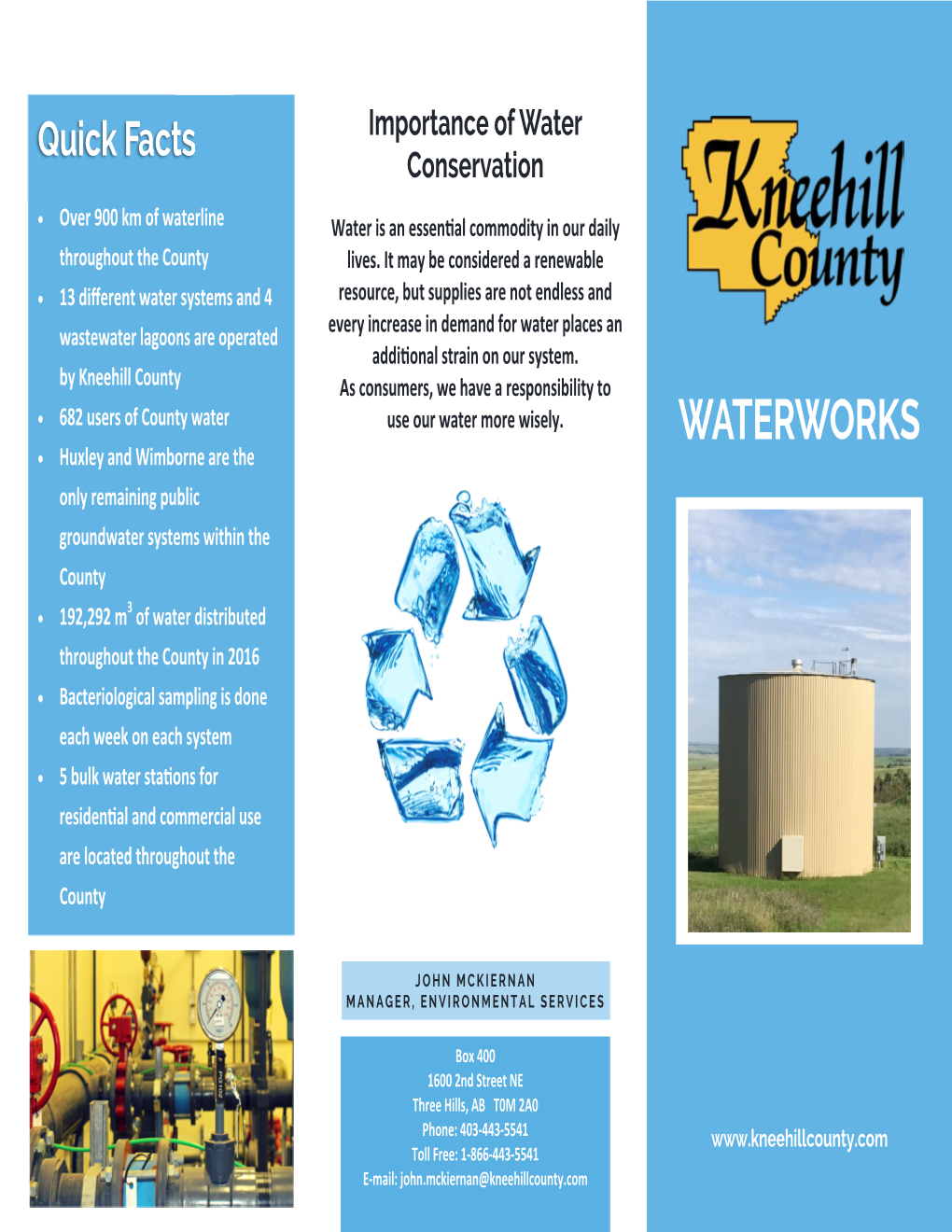 Kneehill County Waterworks Brochure2.Pub