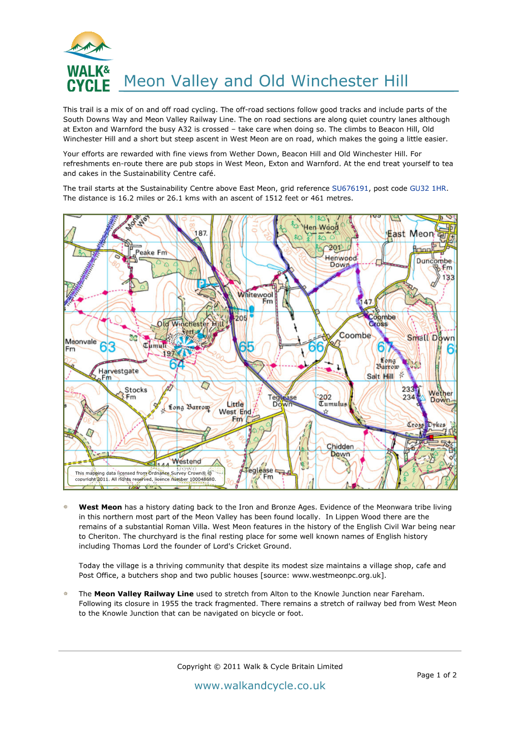 Meon Valley and Old Winchester Hill