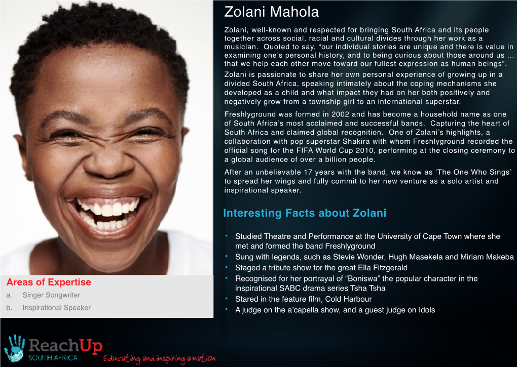 Zolani Mahola