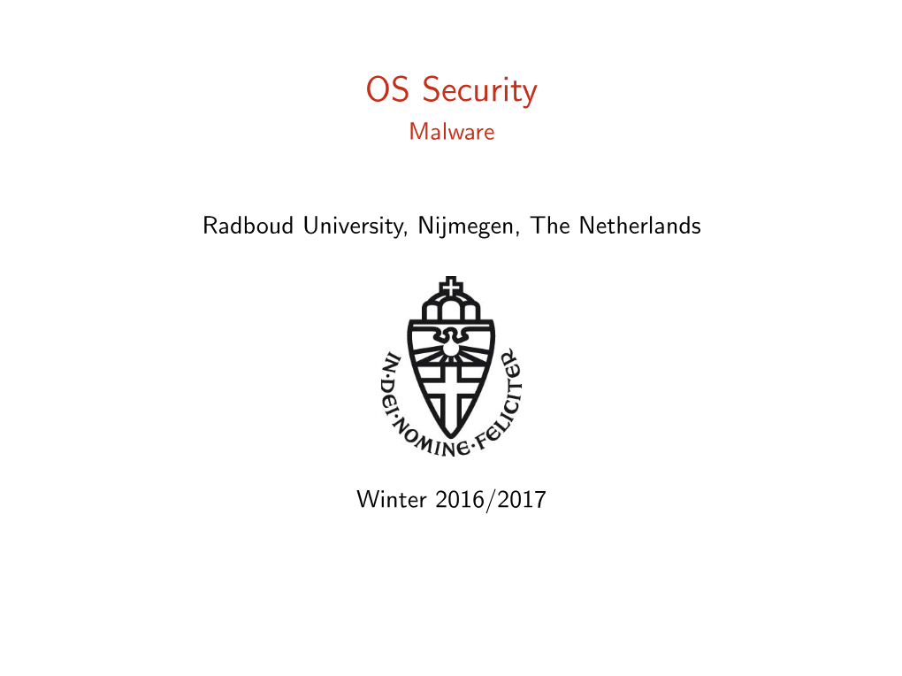 OS Security Malware