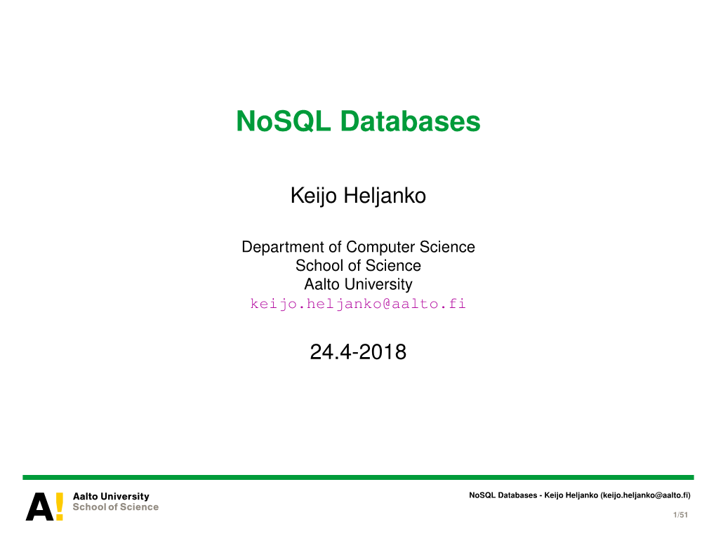 Nosql Databases