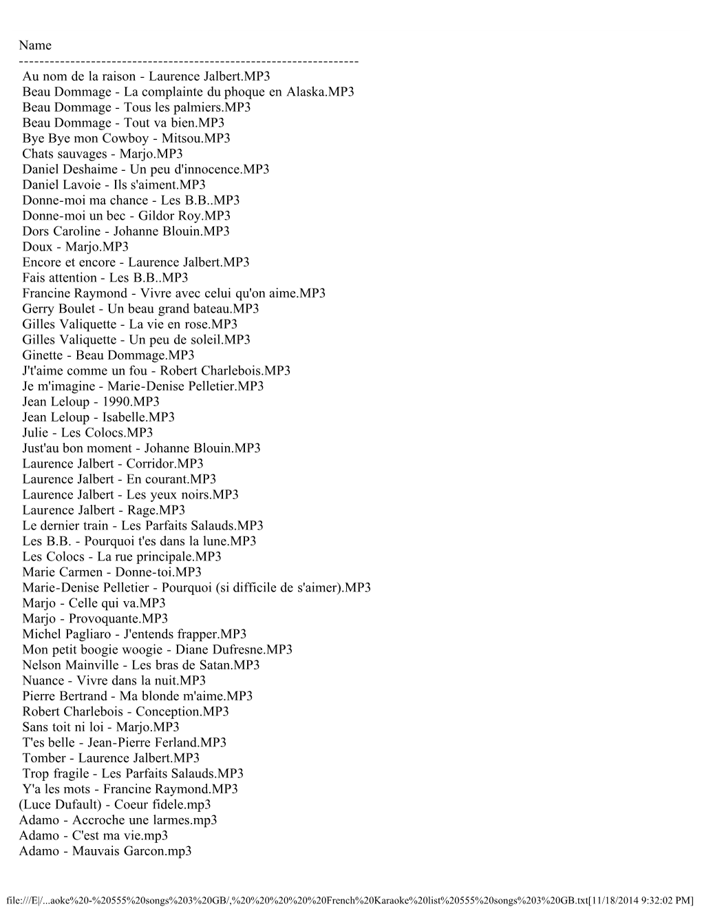 French List-555-Songs.Pdf