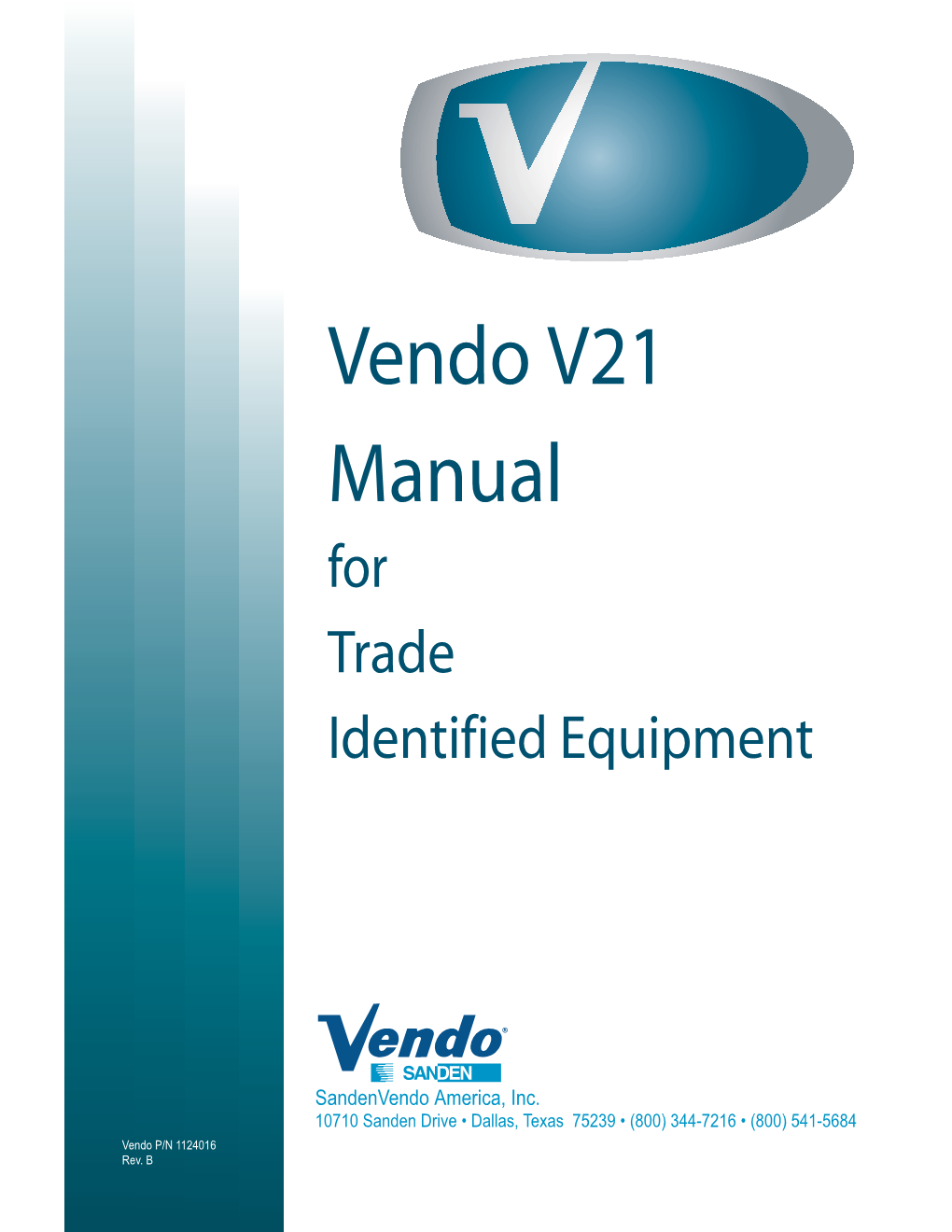 Vendo V21 Parts and Service Manual