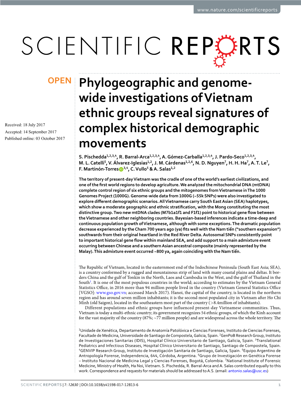 Phylogeographic and Genome-Wide Investigations of Vietnam Ethnic