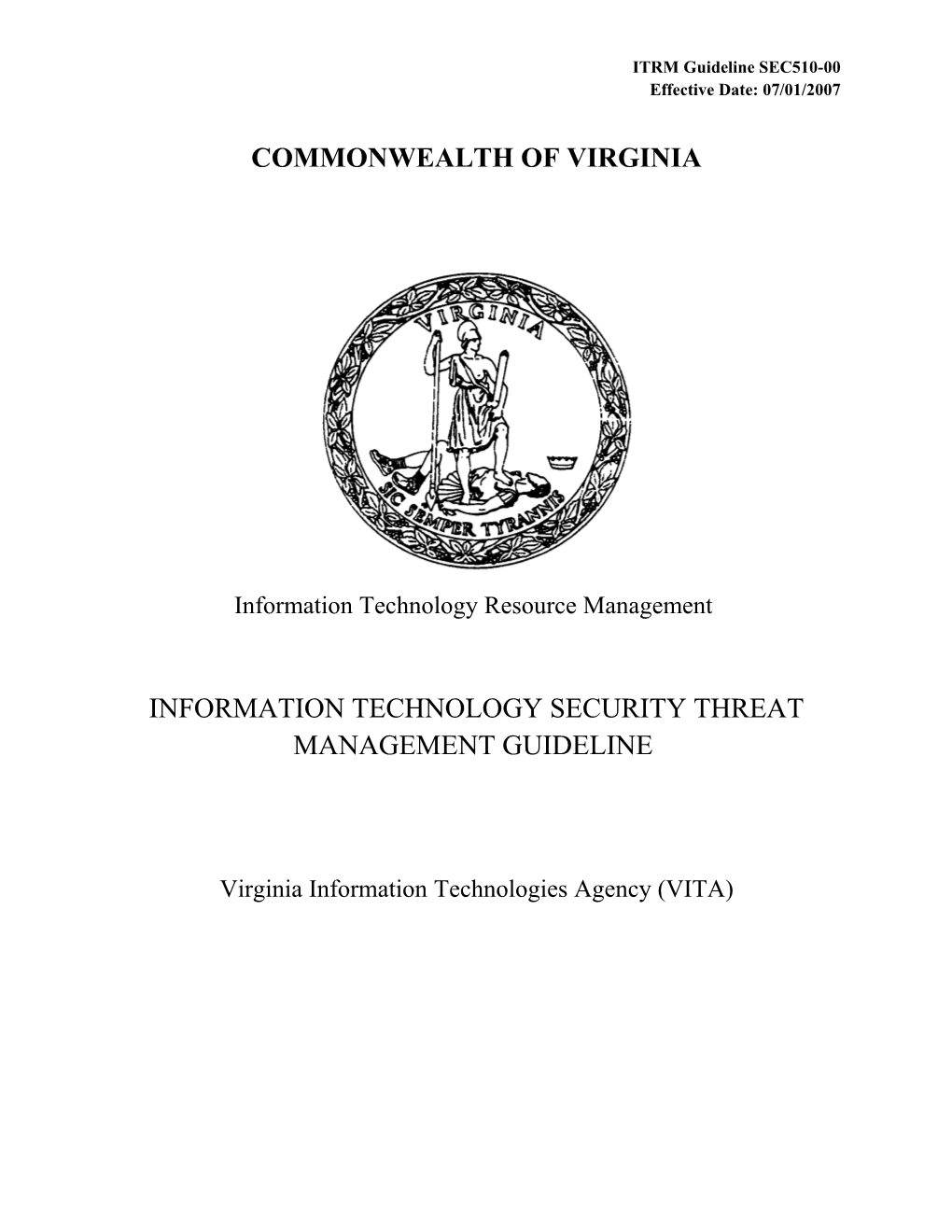 ITRM Guideline SEC510-00