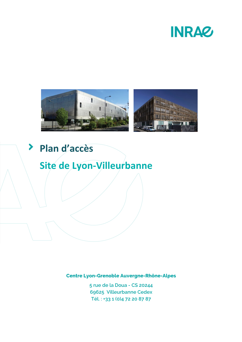 Plan D'accès Site De Lyon-Villeurbanne
