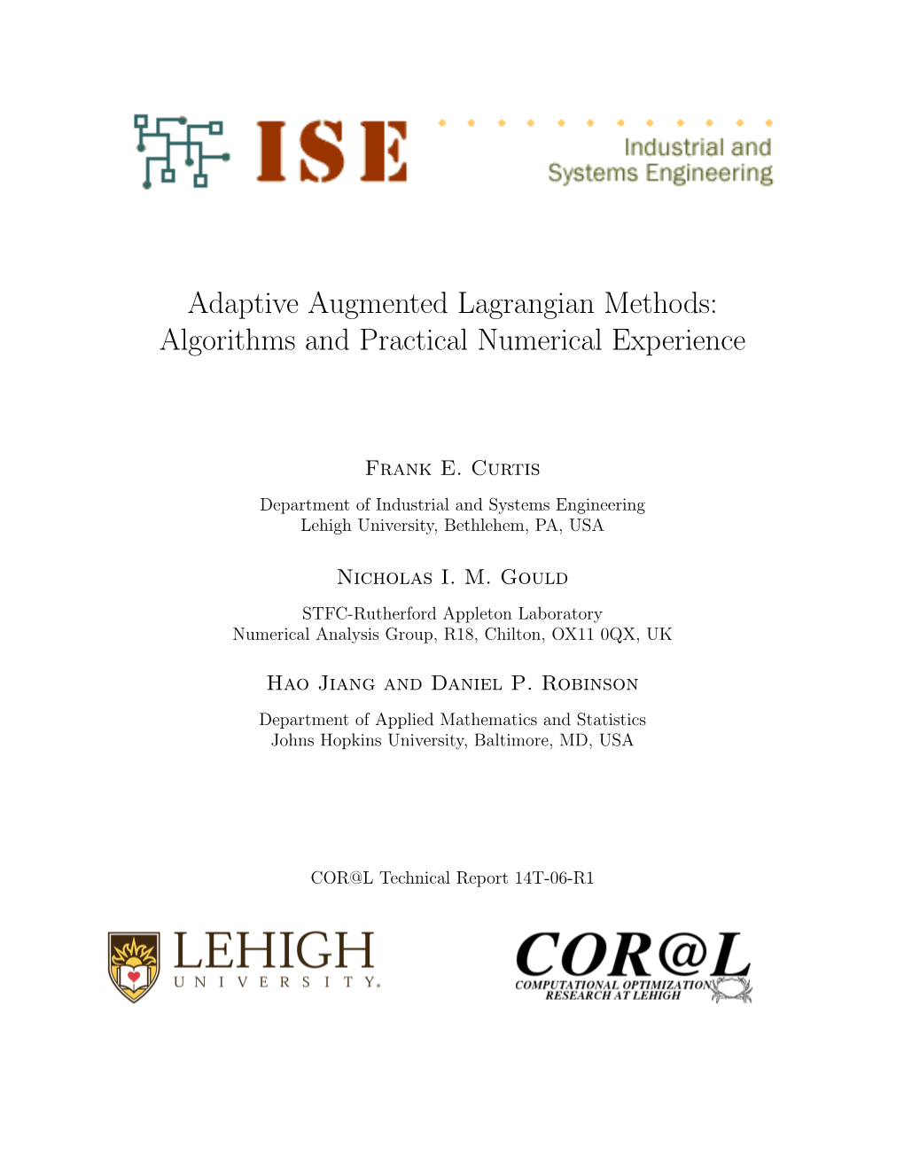 Adaptive Augmented Lagrangian Methods: Algorithms and Practical Numerical Experience