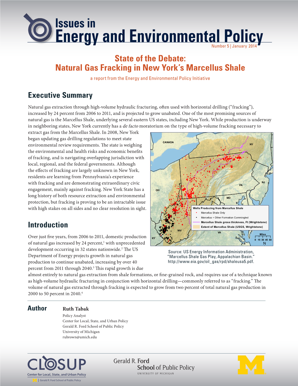 Energy and Environmental Policy