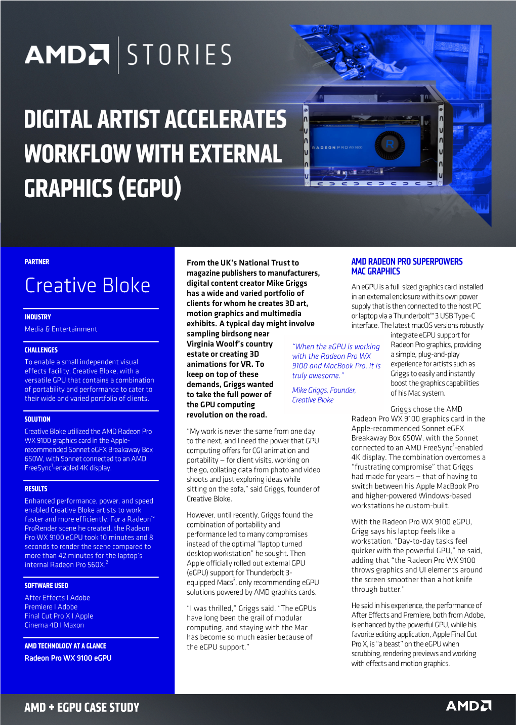 Digital Artist Accelerates Workflow with External Graphics