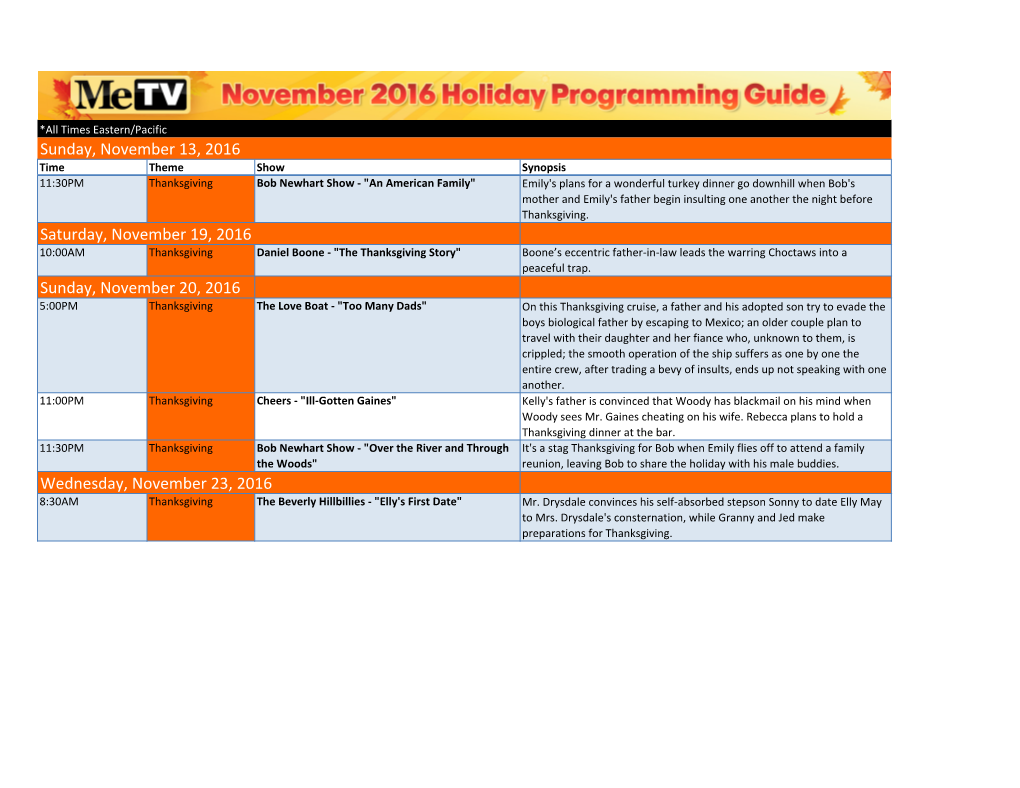 2016 Me-TV Holiday Programming Guide Draft.Xlsx