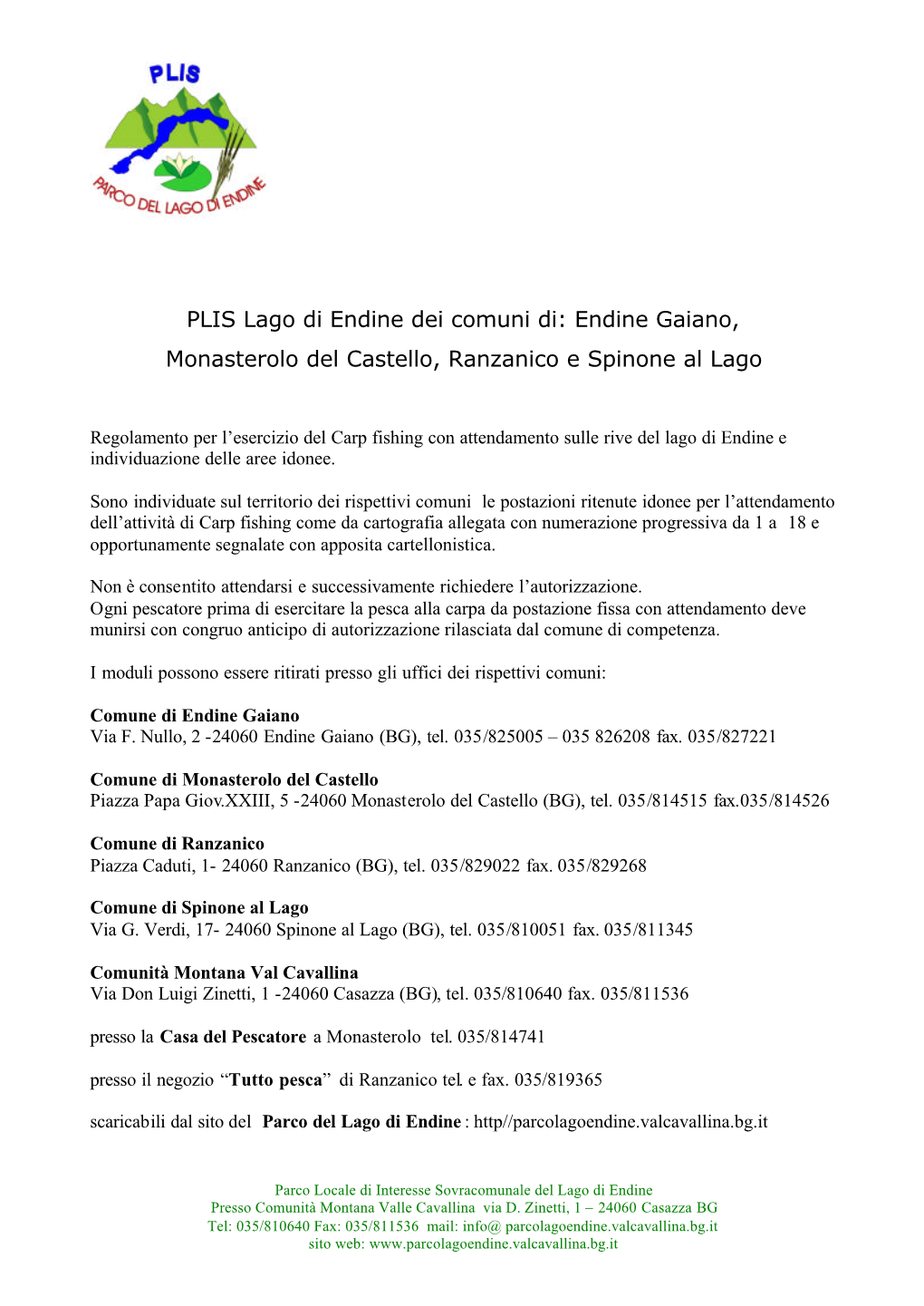 Endine Gaiano, Monasterolo Del Castello, Ranzanico E Spinone Al Lago