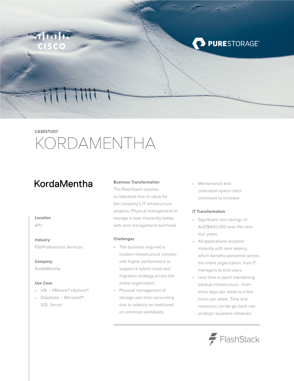 Kordamentha Flashstack Case Study