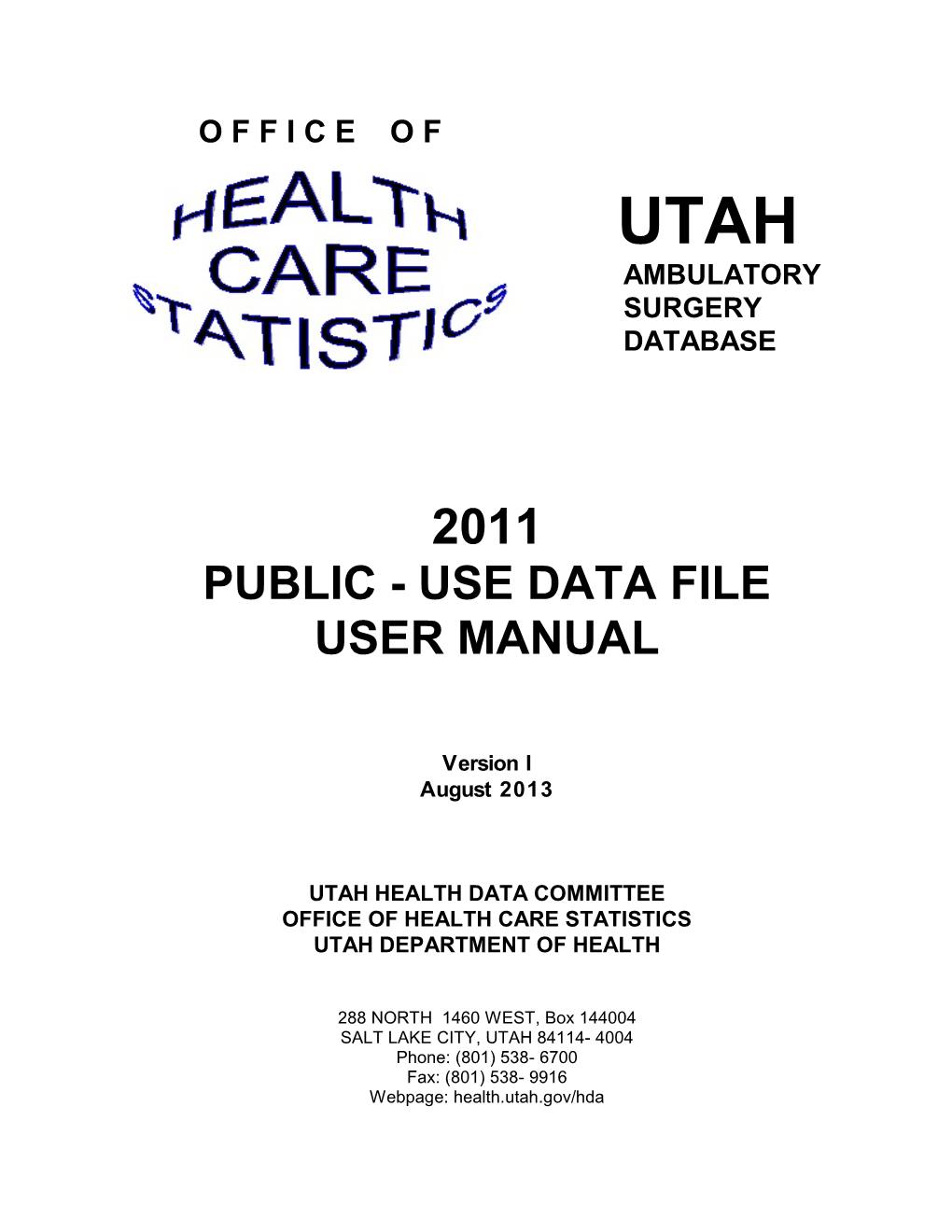 Public - Use Data File User Manual