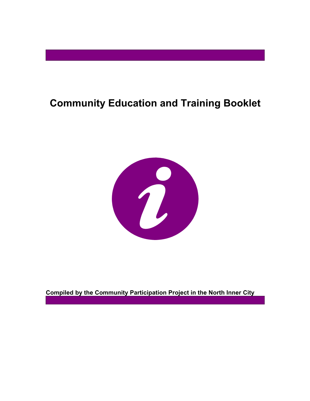 Training Agencies for Voluntary & Community Groups