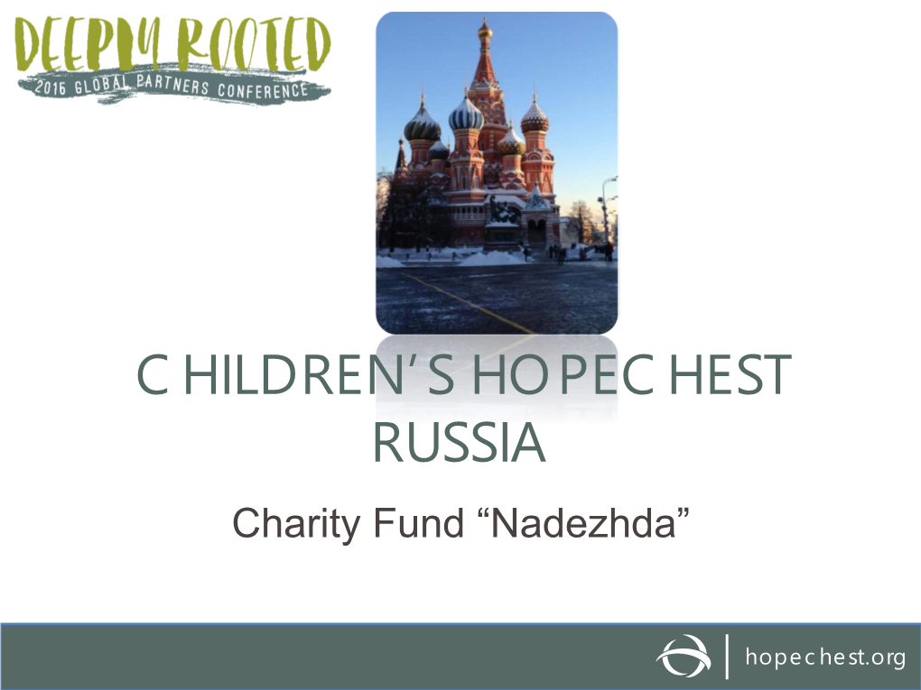 Children's Hopechest Russia